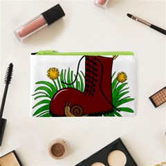 Boot In The Grass Cosmetic Bag (xs) by Valentinaart