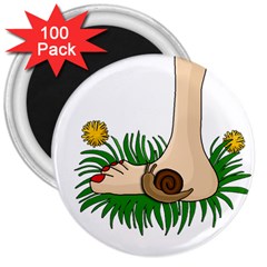 Barefoot In The Grass 3  Magnets (100 Pack) by Valentinaart