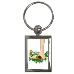 Barefoot In The Grass Key Chains (rectangle)  by Valentinaart