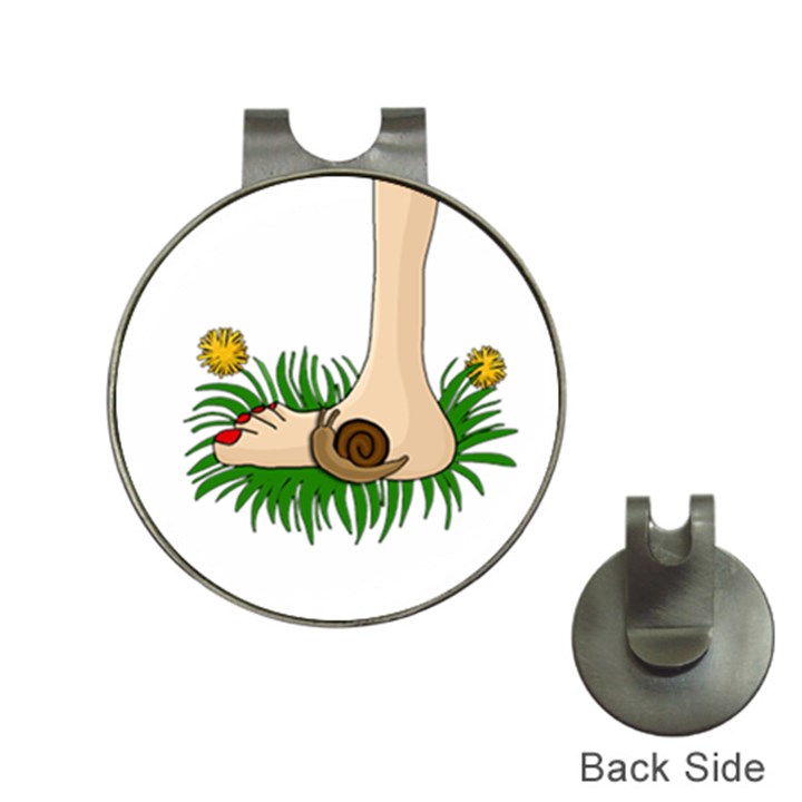 Barefoot in the grass Hat Clips with Golf Markers