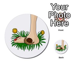 Barefoot In The Grass Multi-purpose Cards (round) 