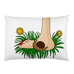 Barefoot In The Grass Pillow Case by Valentinaart