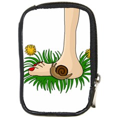 Barefoot In The Grass Compact Camera Cases by Valentinaart