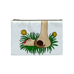 Barefoot In The Grass Cosmetic Bag (medium)  by Valentinaart