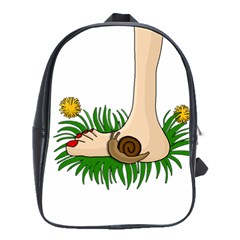 Barefoot In The Grass School Bags(large)  by Valentinaart