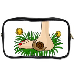 Barefoot In The Grass Toiletries Bags by Valentinaart