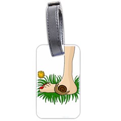 Barefoot In The Grass Luggage Tags (two Sides) by Valentinaart