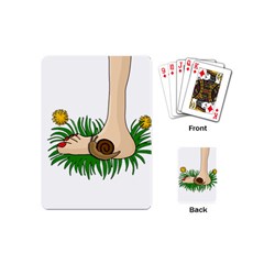 Barefoot In The Grass Playing Cards (mini)  by Valentinaart