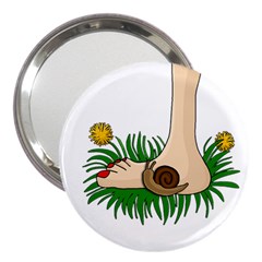 Barefoot In The Grass 3  Handbag Mirrors by Valentinaart