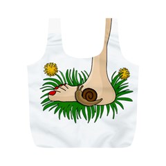 Barefoot In The Grass Full Print Recycle Bags (m)  by Valentinaart