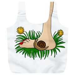 Barefoot In The Grass Full Print Recycle Bags (l)  by Valentinaart