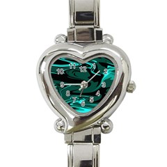 Hauntedlagoon Heart Italian Charm Watch