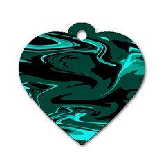 Hauntedlagoon Dog Tag Heart (one Side) by designsbyamerianna