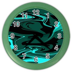 Hauntedlagoon Color Wall Clocks