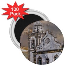 Exterior Facade Antique Colonial Church Olinda Brazil 2 25  Magnets (100 Pack)  by dflcprints