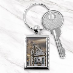 Exterior Facade Antique Colonial Church Olinda Brazil Key Chains (rectangle)  by dflcprints