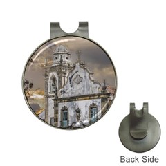 Exterior Facade Antique Colonial Church Olinda Brazil Hat Clips With Golf Markers by dflcprints