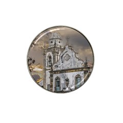 Exterior Facade Antique Colonial Church Olinda Brazil Hat Clip Ball Marker (10 Pack) by dflcprints