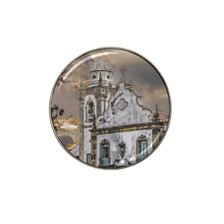 Exterior Facade Antique Colonial Church Olinda Brazil Hat Clip Ball Marker (10 pack)