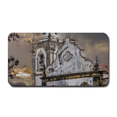 Exterior Facade Antique Colonial Church Olinda Brazil Medium Bar Mats by dflcprints