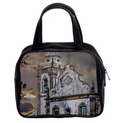 Exterior Facade Antique Colonial Church Olinda Brazil Classic Handbags (2 Sides) by dflcprints