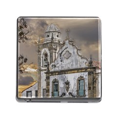 Exterior Facade Antique Colonial Church Olinda Brazil Memory Card Reader (square) by dflcprints