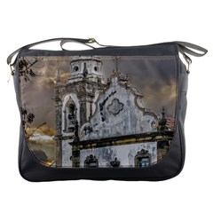 Exterior Facade Antique Colonial Church Olinda Brazil Messenger Bags by dflcprints