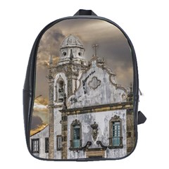 Exterior Facade Antique Colonial Church Olinda Brazil School Bags (xl)  by dflcprints