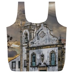 Exterior Facade Antique Colonial Church Olinda Brazil Full Print Recycle Bags (l)  by dflcprints