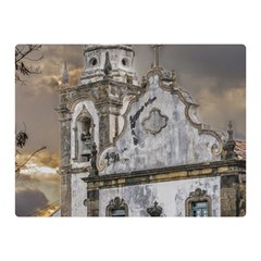 Exterior Facade Antique Colonial Church Olinda Brazil Double Sided Flano Blanket (mini)  by dflcprints