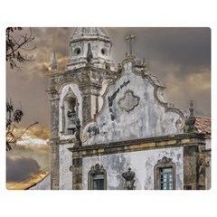 Exterior Facade Antique Colonial Church Olinda Brazil Double Sided Flano Blanket (medium)  by dflcprints