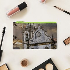 Exterior Facade Antique Colonial Church Olinda Brazil Cosmetic Bag (xs) by dflcprints