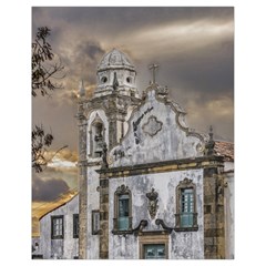 Exterior Facade Antique Colonial Church Olinda Brazil Drawstring Bag (small) by dflcprints