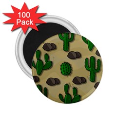 Cactuses 2 25  Magnets (100 Pack)  by Valentinaart