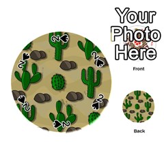 Cactuses Playing Cards 54 (round)  by Valentinaart