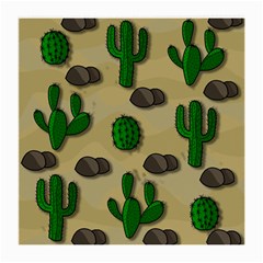 Cactuses Medium Glasses Cloth (2-side) by Valentinaart