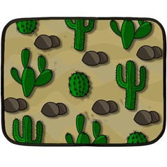 Cactuses Fleece Blanket (mini) by Valentinaart