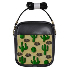 Cactuses Girls Sling Bags by Valentinaart