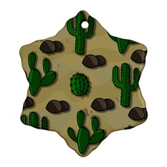 Cactuses Snowflake Ornament (2-side) by Valentinaart