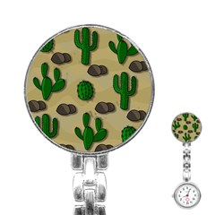 Cactuses Stainless Steel Nurses Watch by Valentinaart