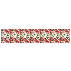 Gorgeous Red Flower Pattern  Flano Scarf (small)