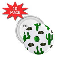 Cactuses 3 1 75  Buttons (10 Pack) by Valentinaart