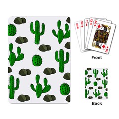 Cactuses 3 Playing Card by Valentinaart