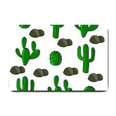 Cactuses 3 Small Doormat  by Valentinaart