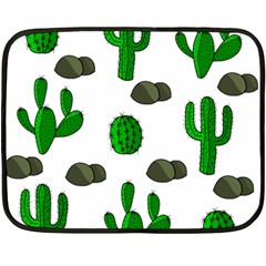 Cactuses 3 Fleece Blanket (mini) by Valentinaart