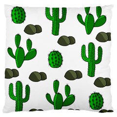 Cactuses 3 Large Cushion Case (two Sides) by Valentinaart