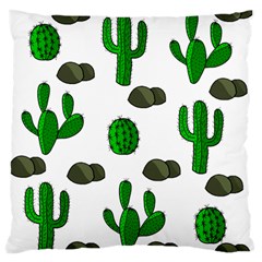 Cactuses 3 Large Flano Cushion Case (one Side) by Valentinaart