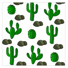 Cactuses 3 Large Satin Scarf (square) by Valentinaart