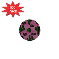 Cactuses 2 1  Mini Buttons (100 Pack)  by Valentinaart