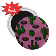 Cactuses 2 2 25  Magnets (100 Pack)  by Valentinaart